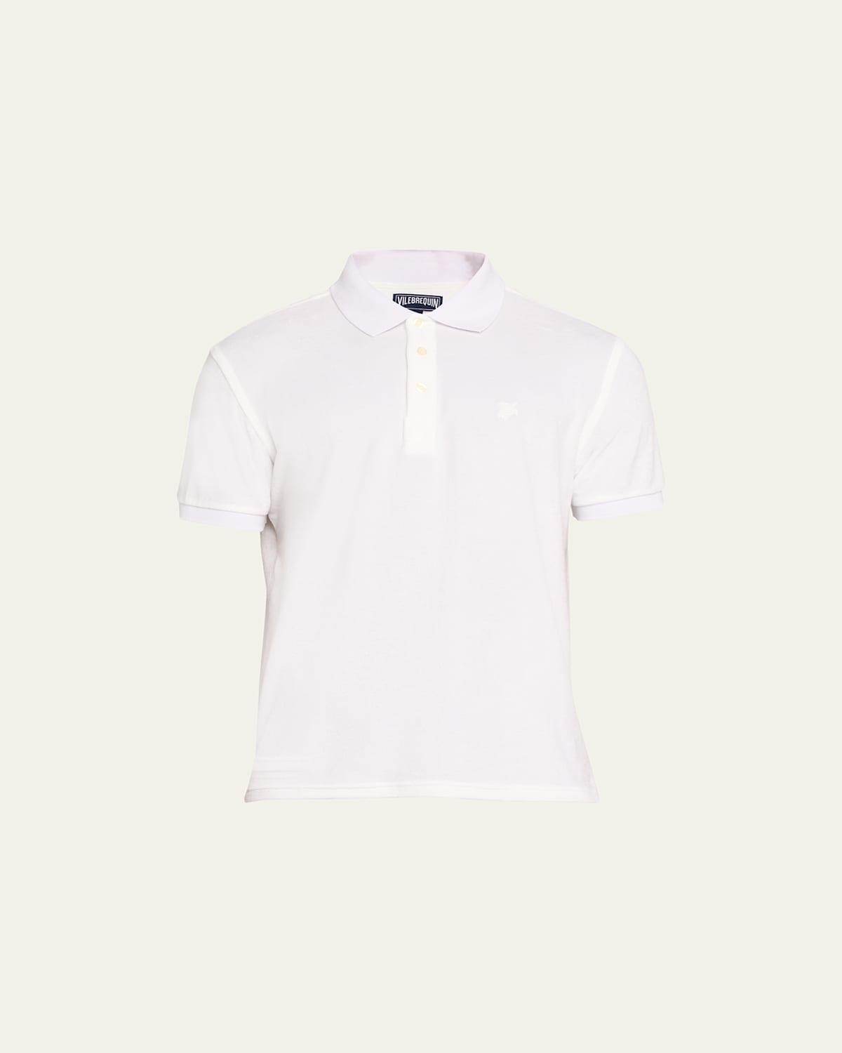 Mens Terry Polo Shirt Product Image