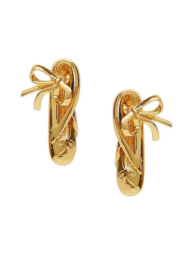 Womens The Met X Lele Sadoughi Ballerina Slipper 14K Gold-Plated Stud Earrings Product Image