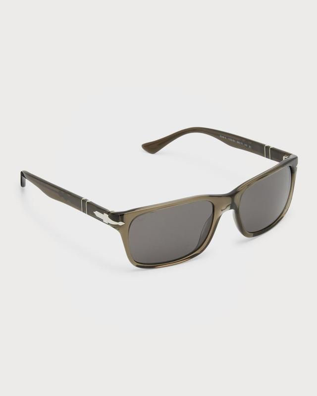 Mens Rectangle Acetate Sunglasses Product Image