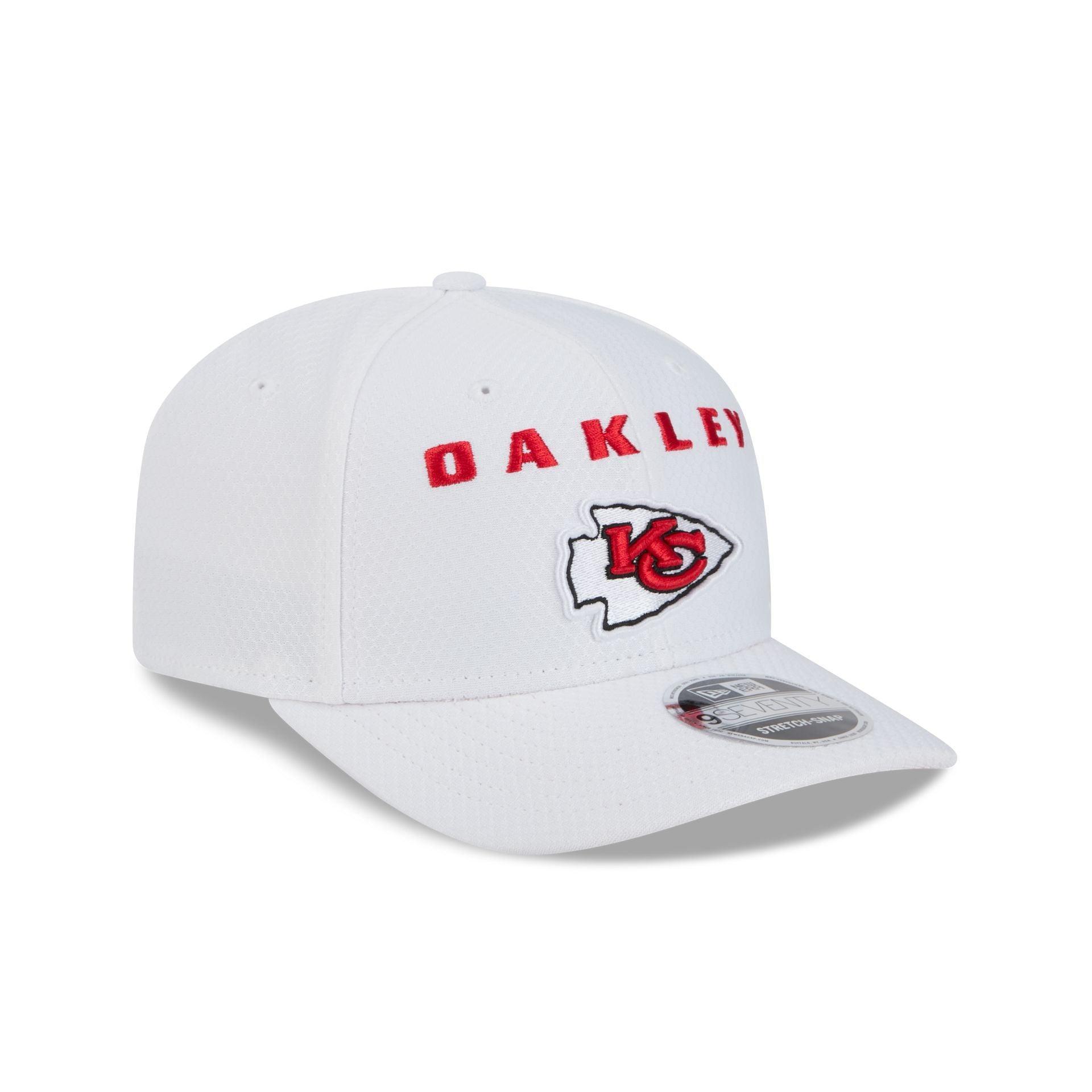 Oakley x Kansas City Chiefs White 9SEVENTY Stretch-Snap Hat Male Product Image