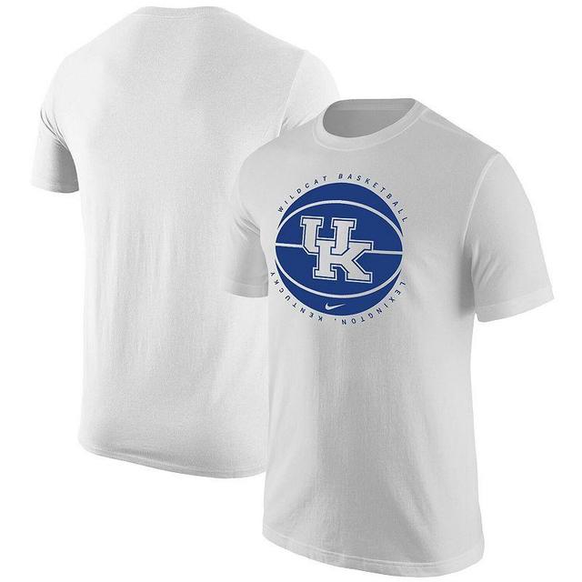 Mens Nike White Kentucky Wildcats Basketball Logo T-shirt Product Image