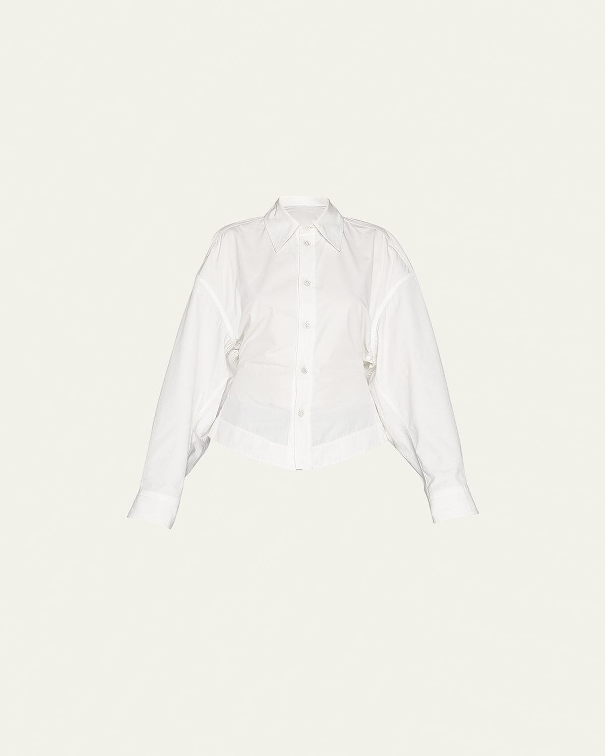 Womens Formfitting Compact Cotton Shirt Product Image