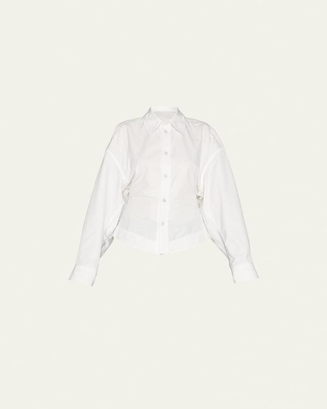 Womens Formfitting Compact Cotton Shirt Product Image