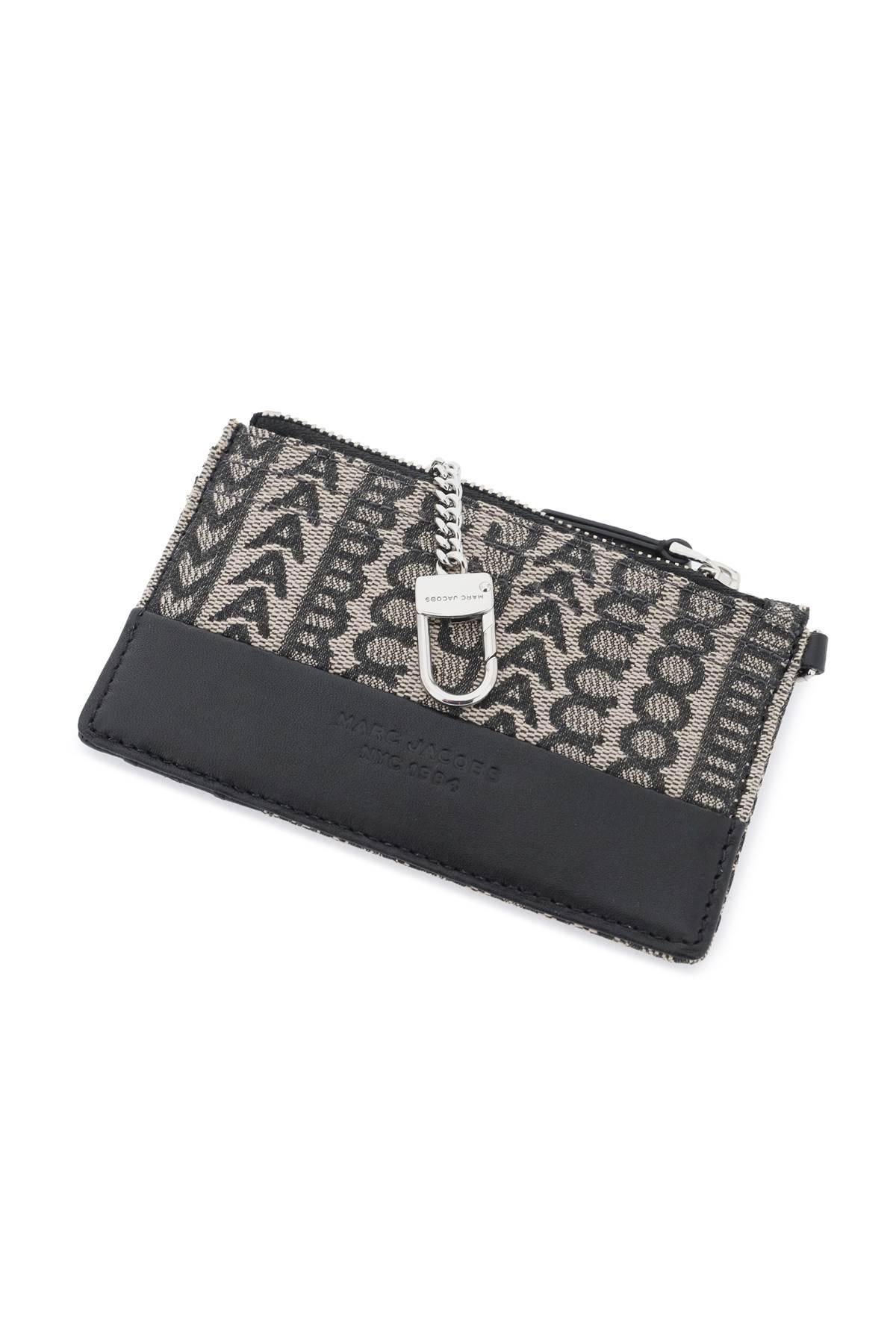 MARC JACOBS The Monogram Top Zip Wristlet Wallet In Beige Multi (beige) Product Image