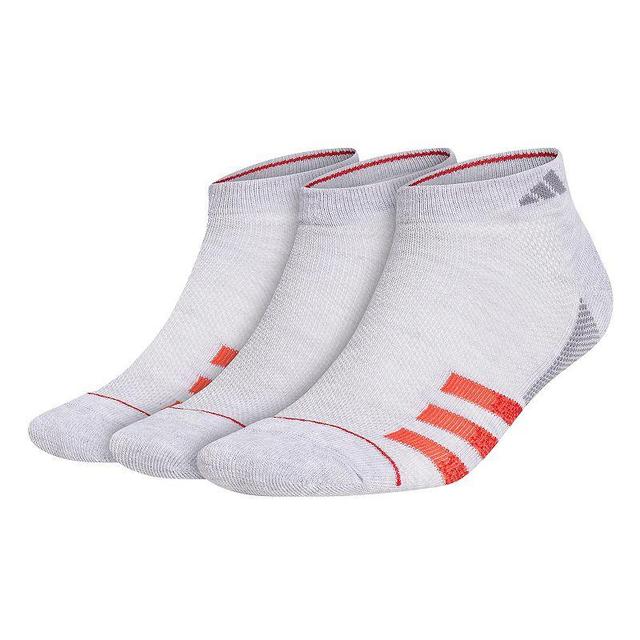 Mens adidas 3-pack Superlite Stripe 3 Low-Cut Socks Light Grey Product Image