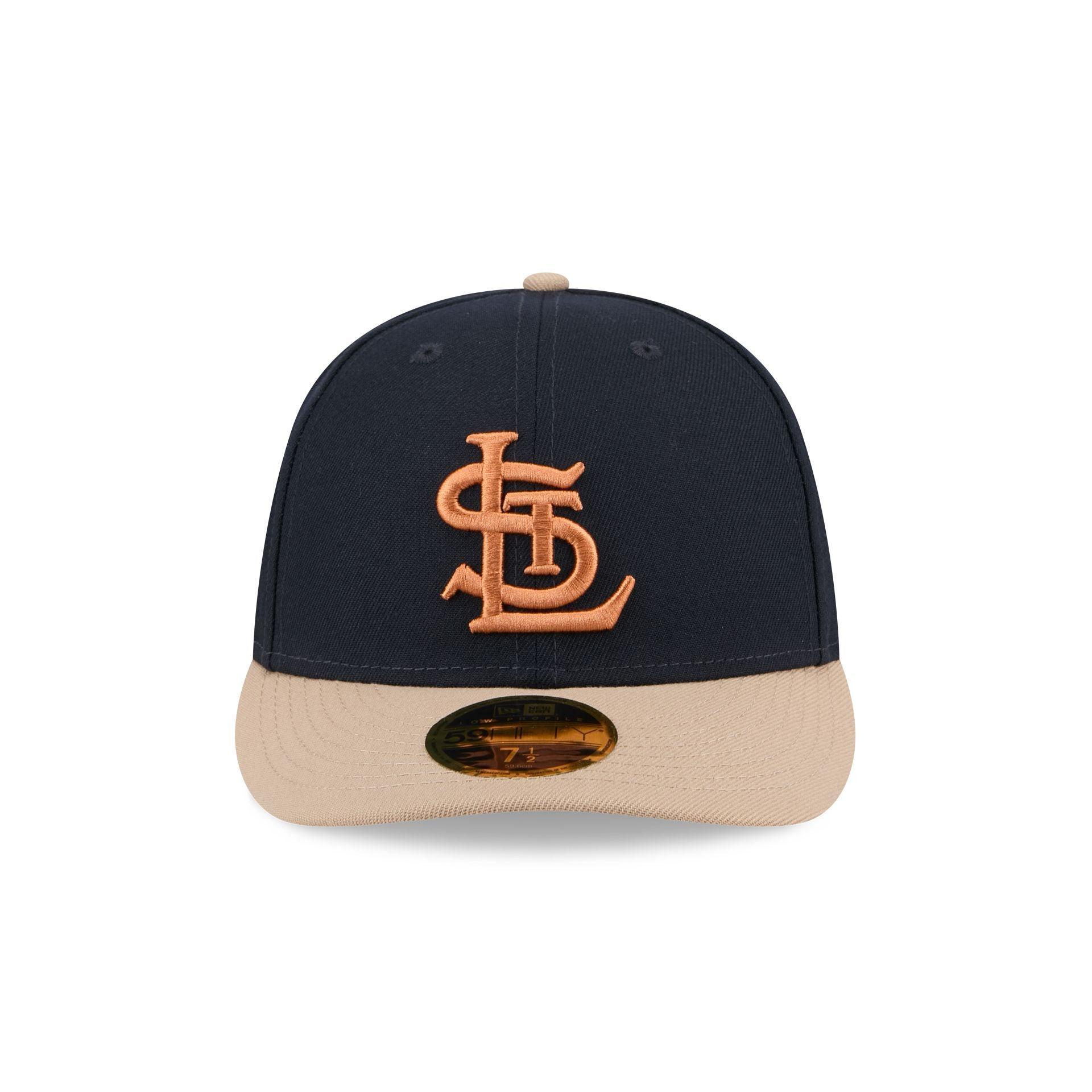 St. Louis Cardinals Blue Ivory Low Profile 59FIFTY Fitted Hat Male Product Image