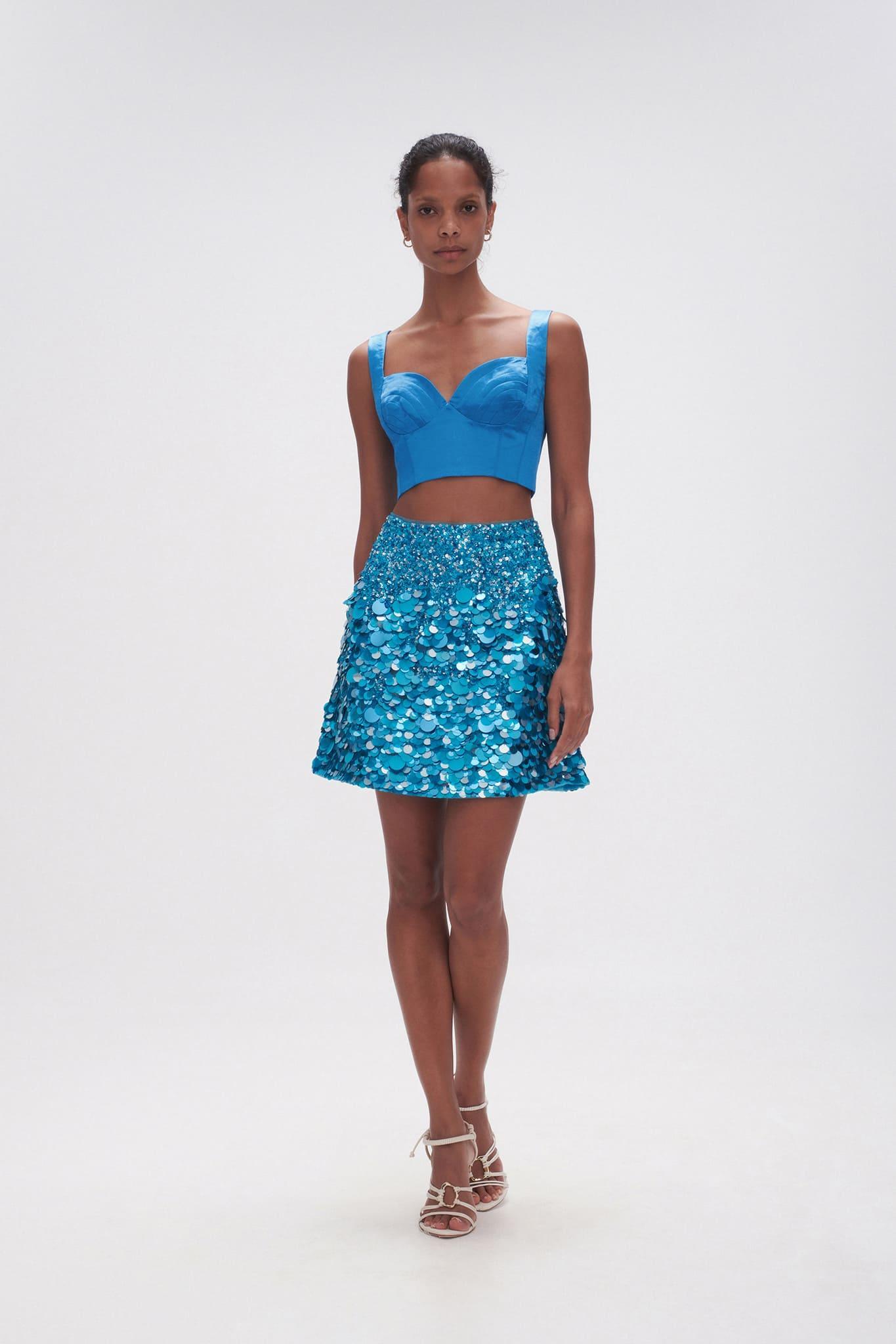 Cherie Sequin Mini Skirt Product Image