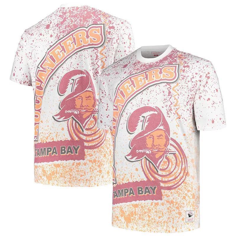 Mens Mitchell & Ness Tampa Bay Buccaneers Big & Tall Allover Print T-Shirt Product Image