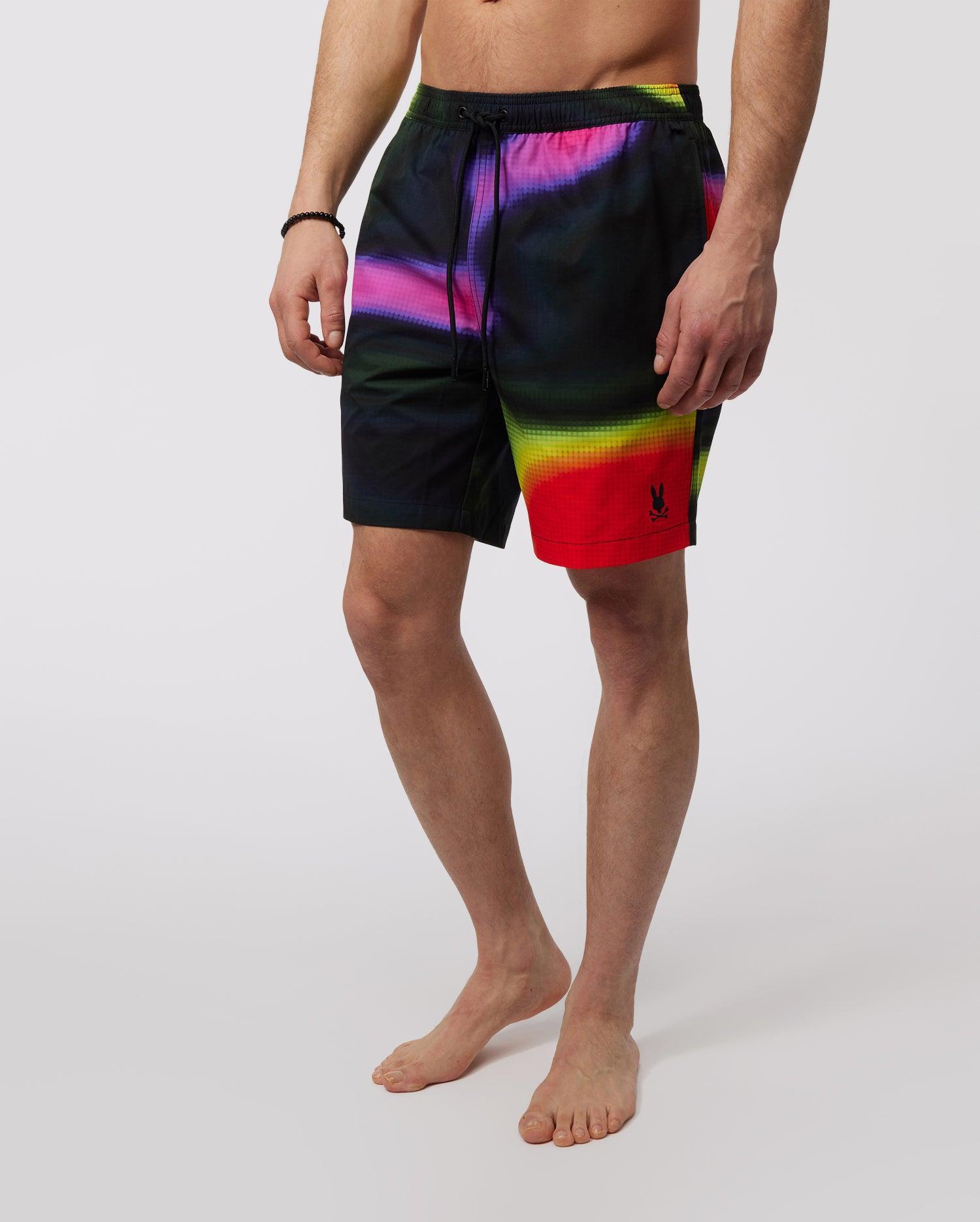 MENS SUGAR LAND LONG ALL OVER PRINT SWIM TRUNK - B6W909Y1PO Male Product Image