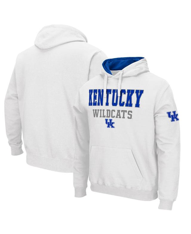 Mens Colosseum White Kentucky Wildcats Sunrise Pullover Hoodie Product Image