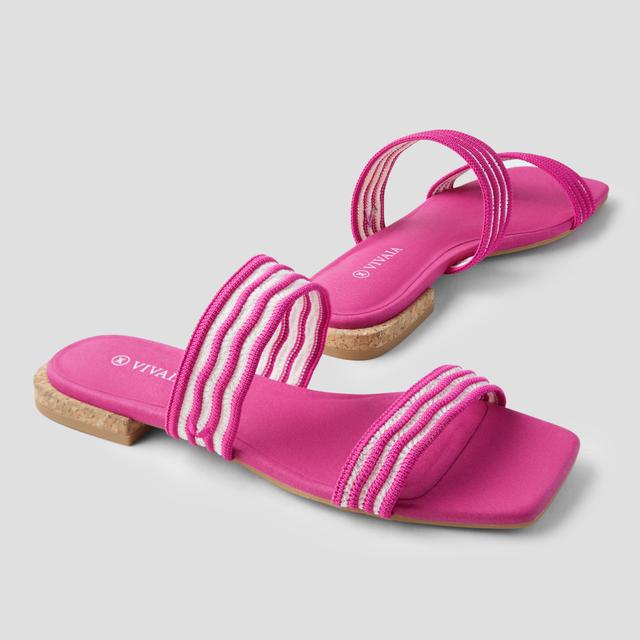 Square-Toe Slide Sandal (Maya) Product Image