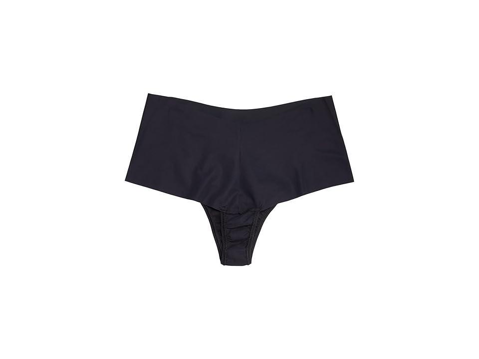 Hanky Panky Breathe Hi-Rise Thong 3-Pack Black/Black) Women's Underwear Product Image