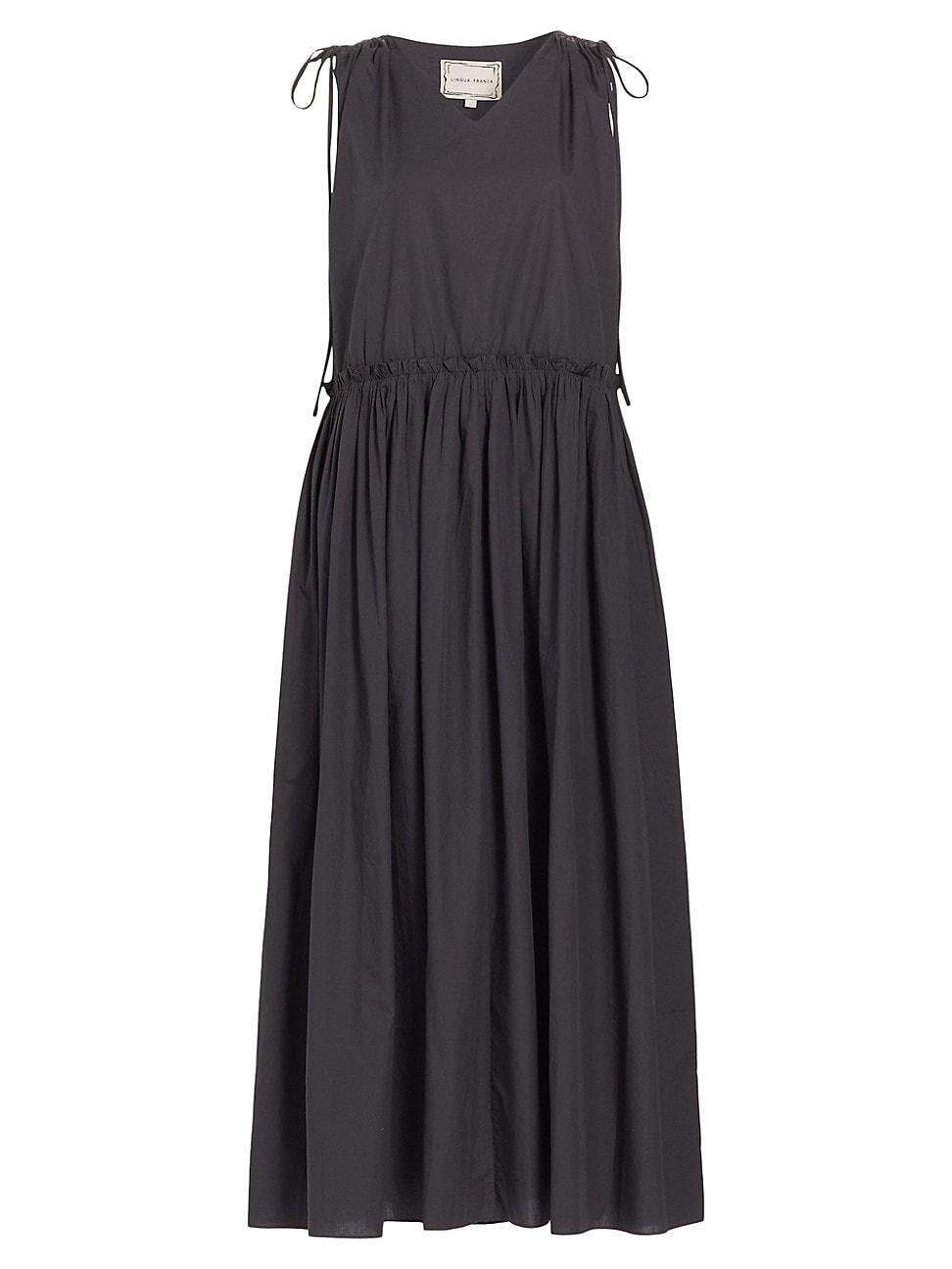 Womens Jacobs Gathered Poplin Maxi Dress Product Image