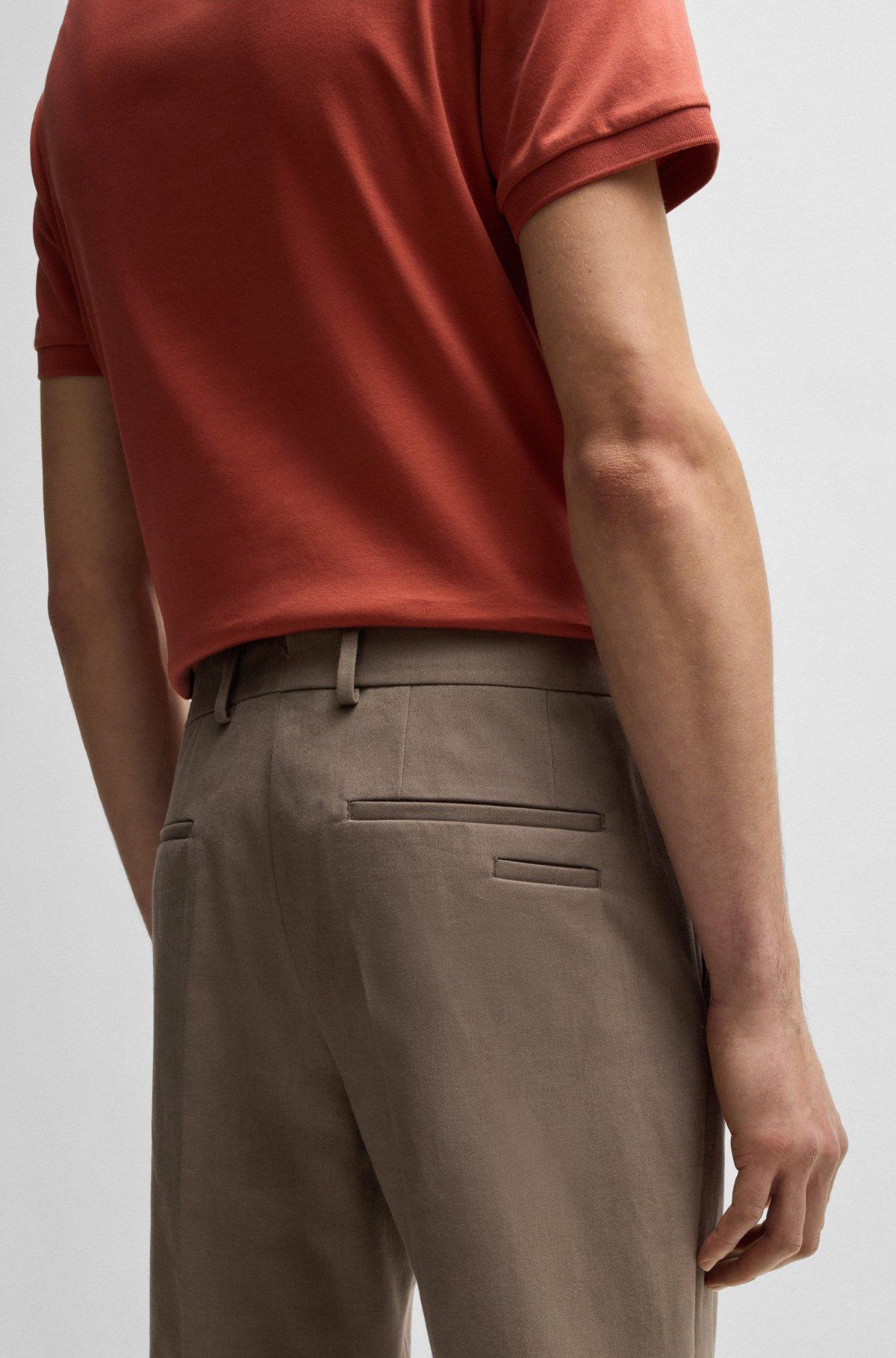 Slim-fit trousers in cotton, cashmere and stretch Product Image