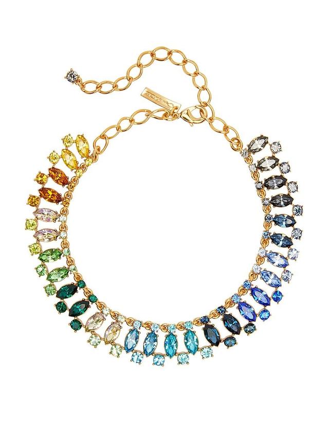 Womens Goldtone & Glass Crystal Collar Necklace Product Image