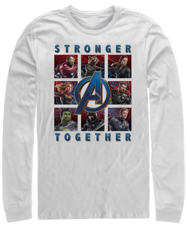 Marvel Mens Avengers Endgame Stronger Together Boxes, Long Sleeve T-shirt Product Image