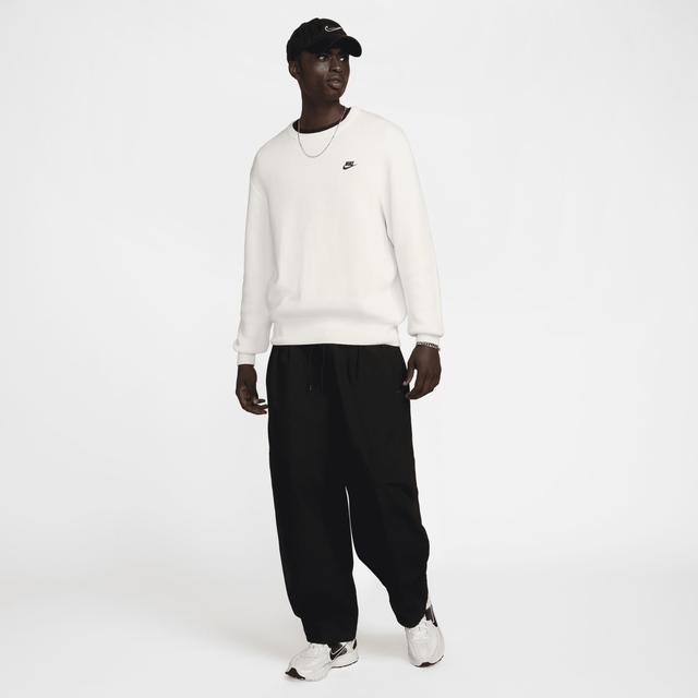 Nike Mens Nike Club Crew Sweater - Mens Sail/Black Product Image