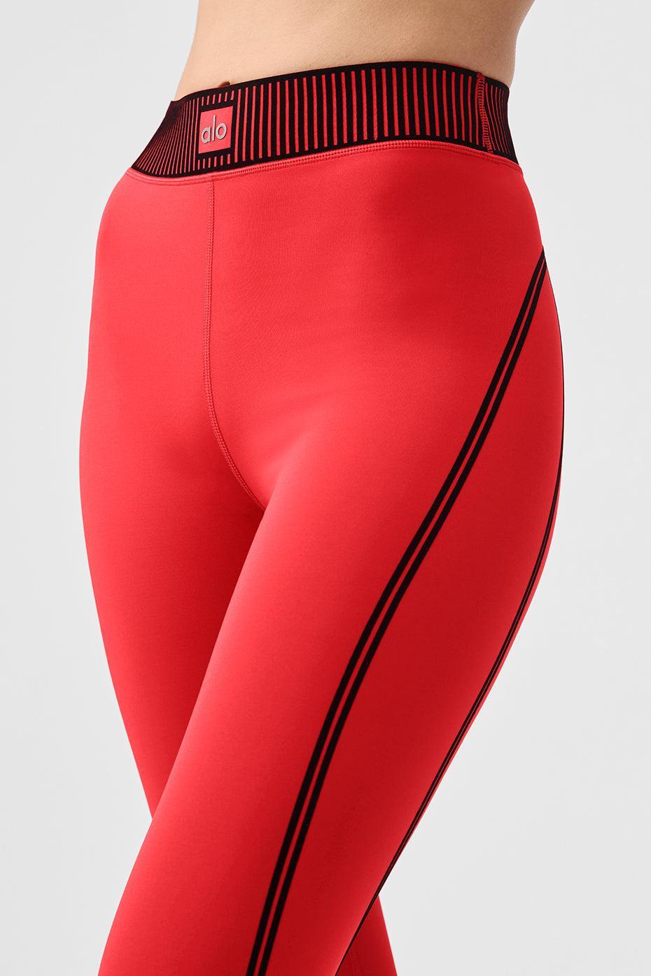 Airlift High-Waist 7/8 Line Up Legging - Red Hot Summer Female Product Image