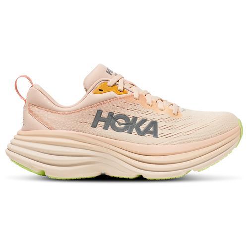 Hoka Womens HOKA Bondi 8 - Shoes Vanilla/Cream Product Image