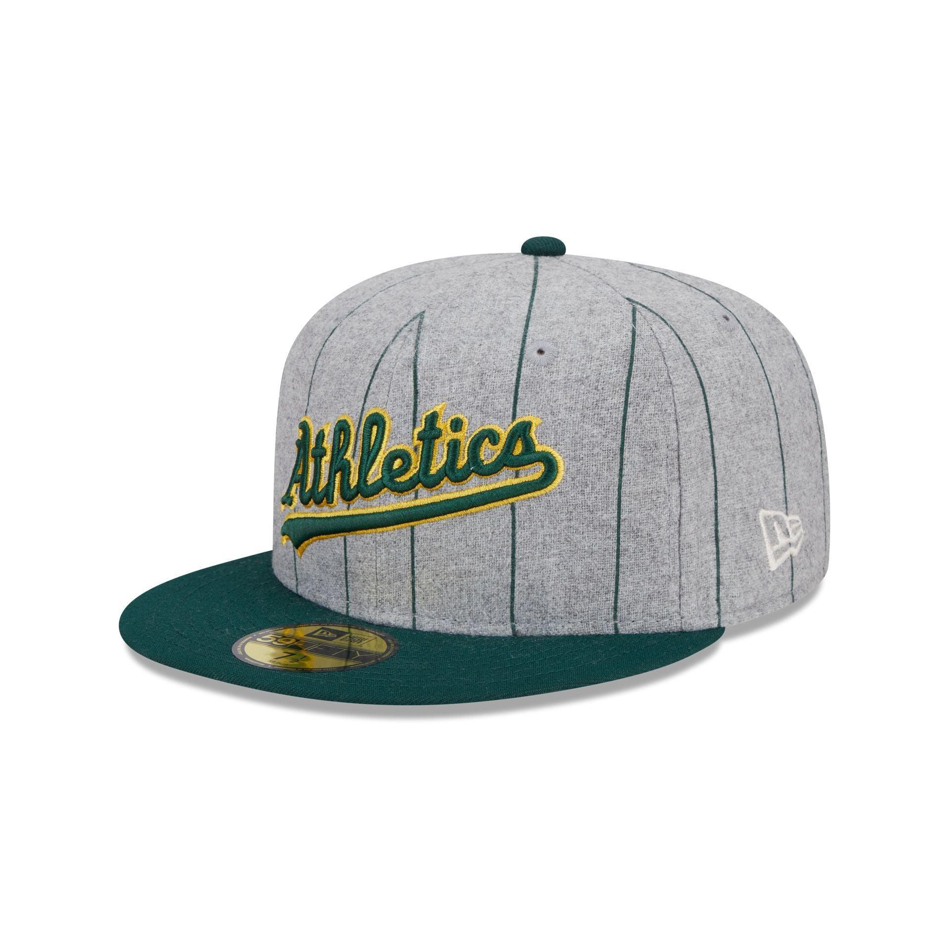 Oakland Athletics Heather Pinstripe 59FIFTY Fitted Hat Male Product Image