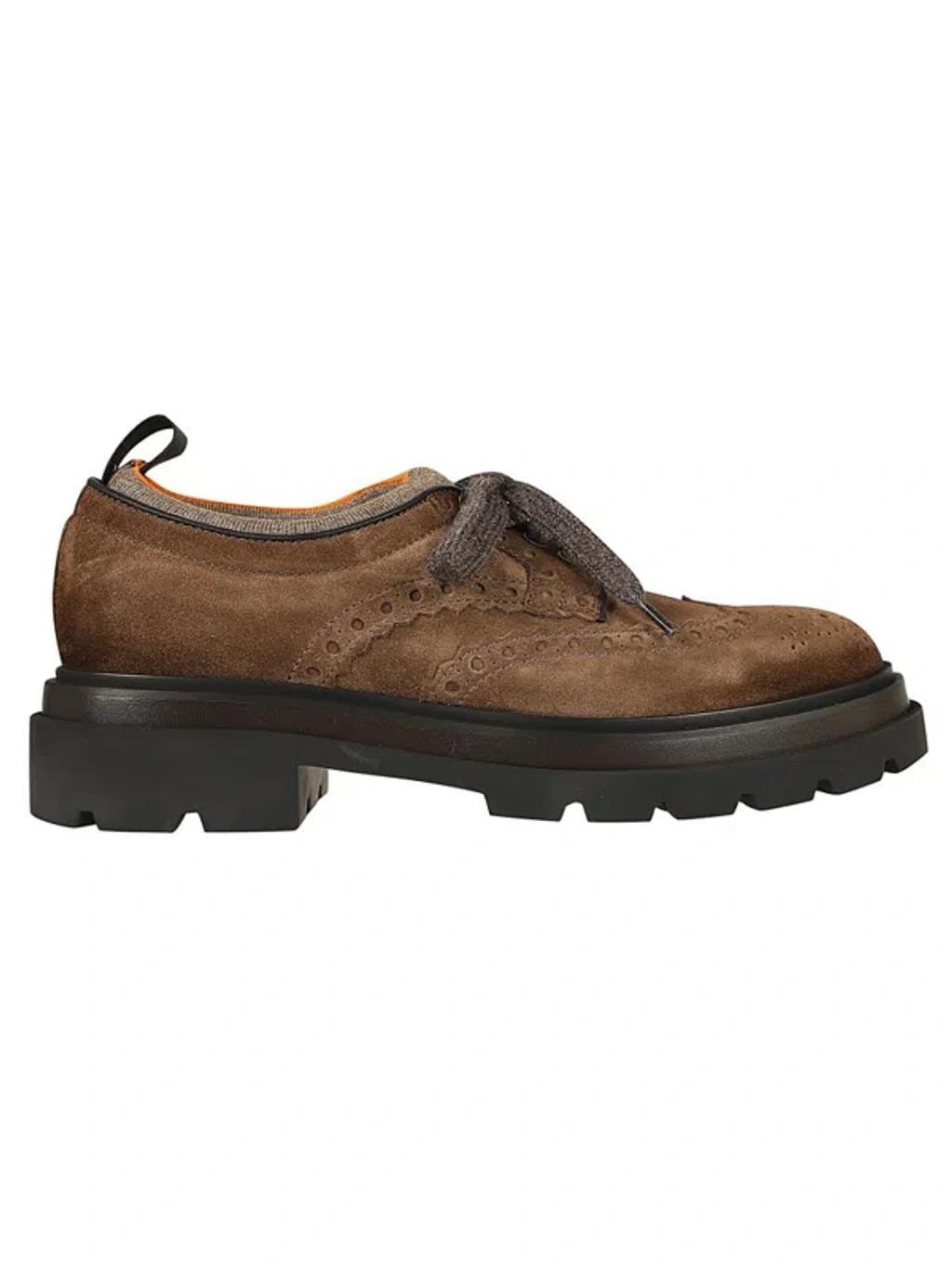 SANTONI `rhea` Lace-ups In Brown Product Image