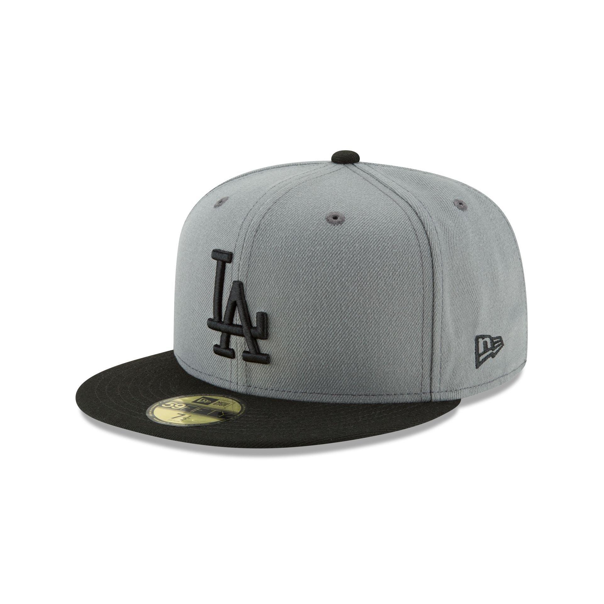 Los Angeles Dodgers World Series Champions Gray 59FIFTY Fitted Hat Male Product Image