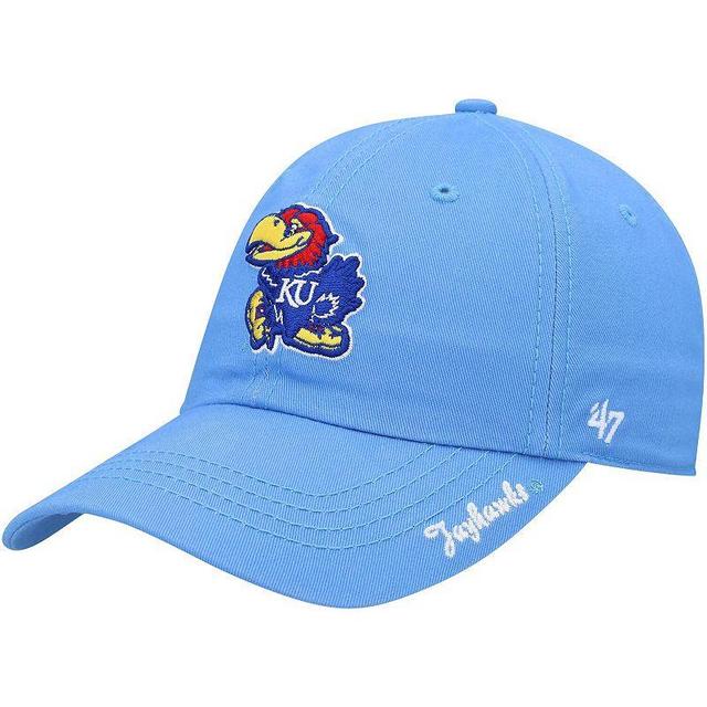 Womens Light Blue Kansas Jayhawks Miata Clean Up Adjustable Hat Product Image