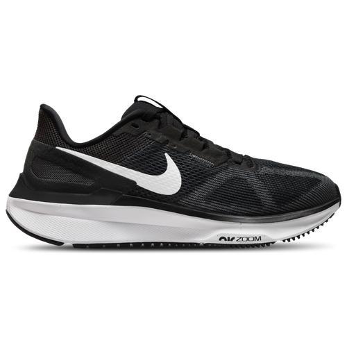 Nike Womens Zoom Structure 25 - Running Shoes Black/White/Dark Smoke Grey Product Image