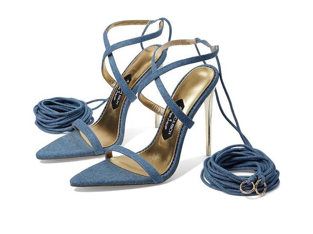 Jessica Rich Tie Up Sandal (Denim) Women's Sandals Product Image