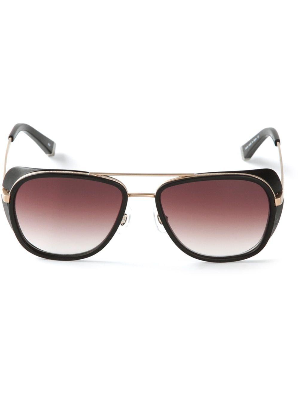 Square Frame Sunglasses In Black Product Image