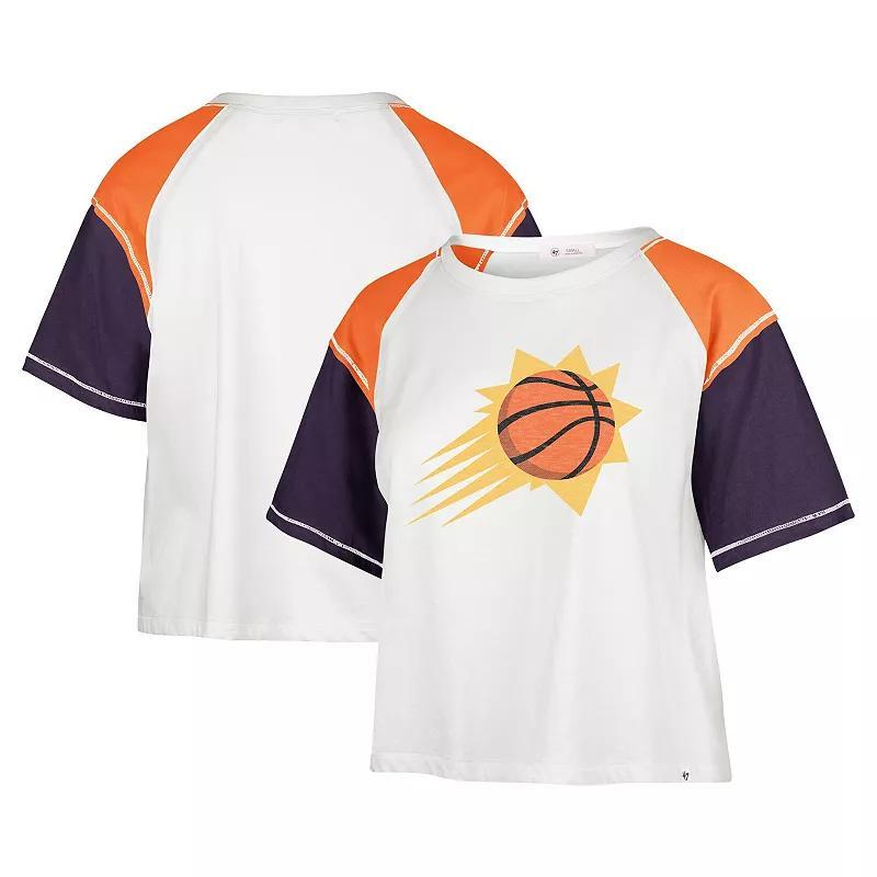 Womens 47 Cream Phoenix Suns Premier Raglan Cropped T-Shirt Product Image