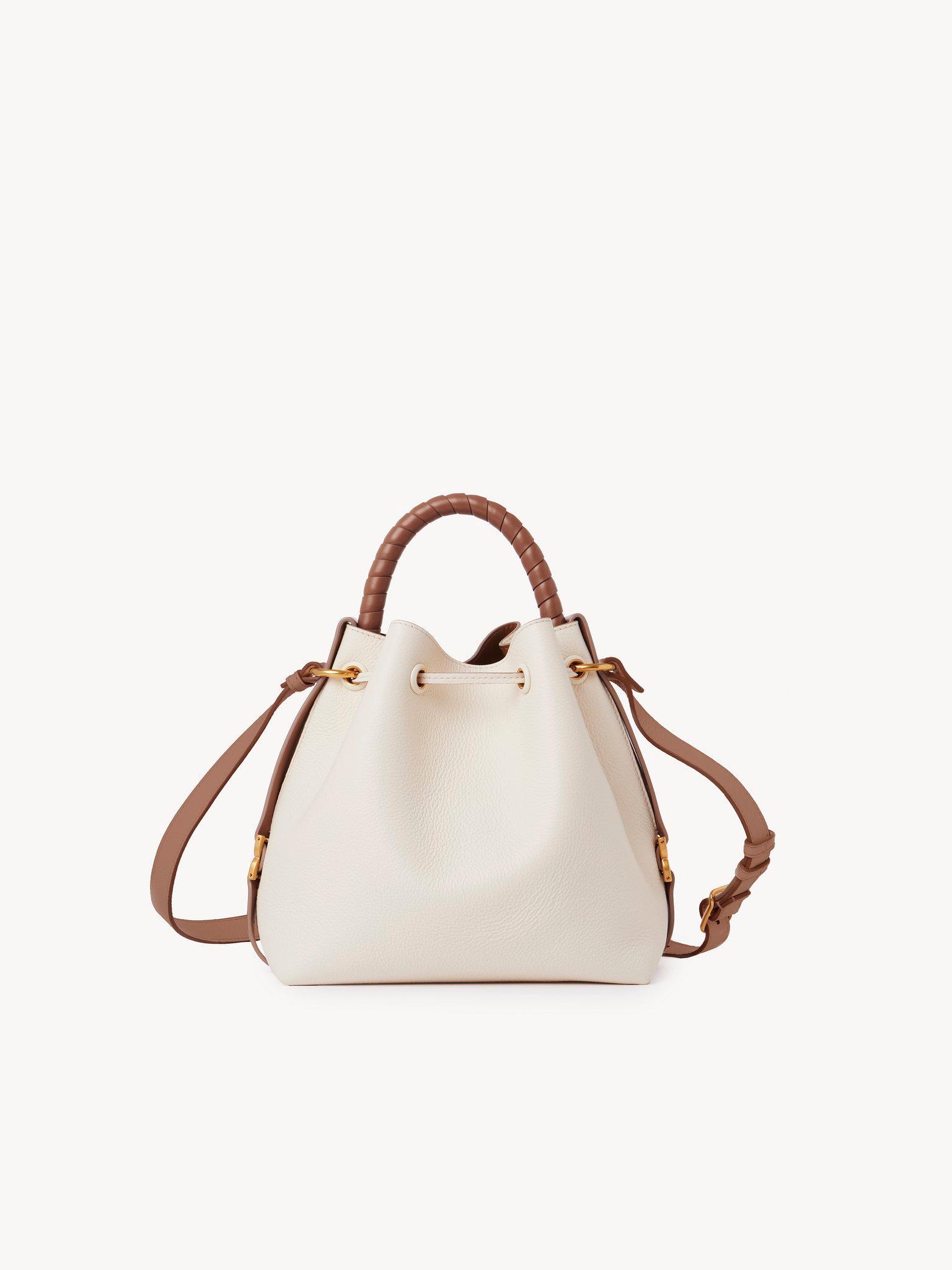 Marcie bucket bag in grained leather Product Image