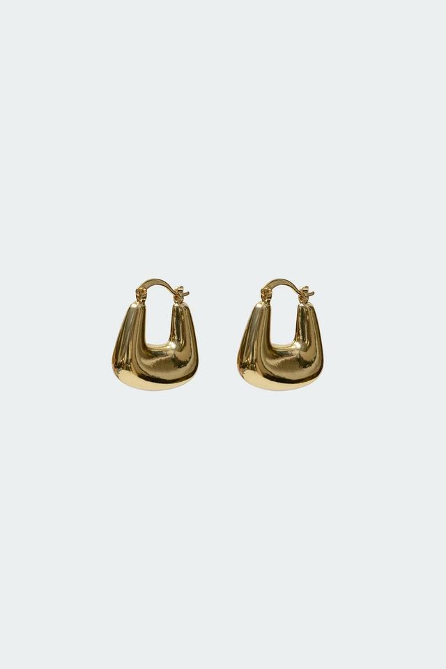 Chunky Square Hoop Earrings Product Image