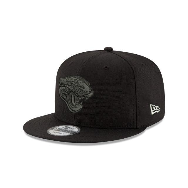 Jacksonville Jaguars Black On Black 9FIFTY Snapback Hat Male Product Image