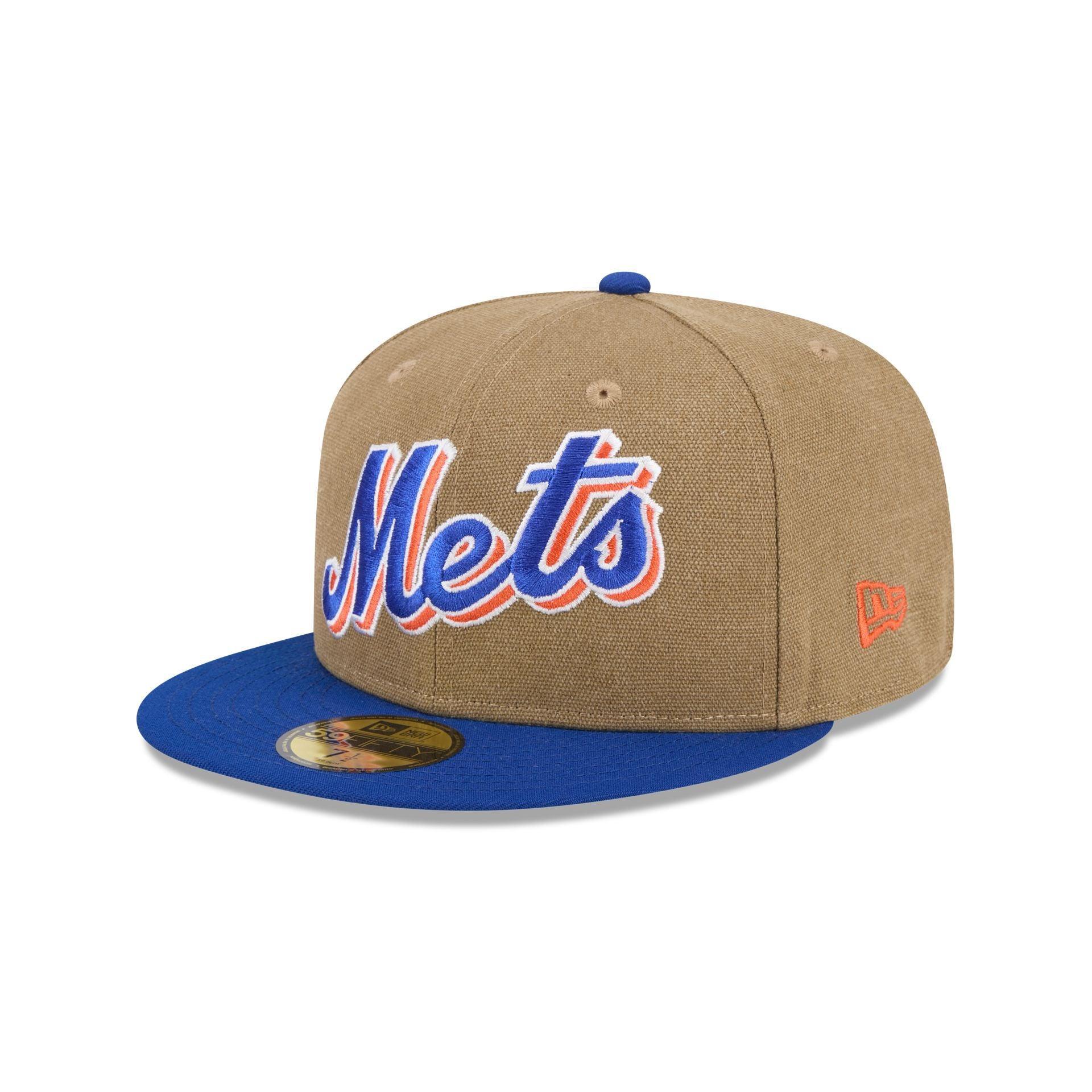 New York Mets Canvas Crown 59FIFTY Fitted Hat Male Product Image