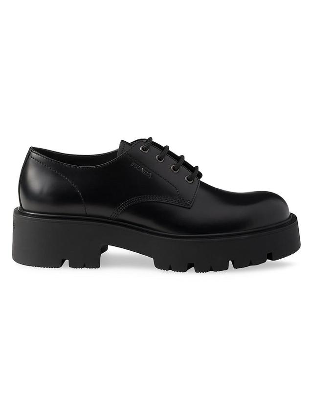 Mens Brushed Leather Derby Shoes Product Image