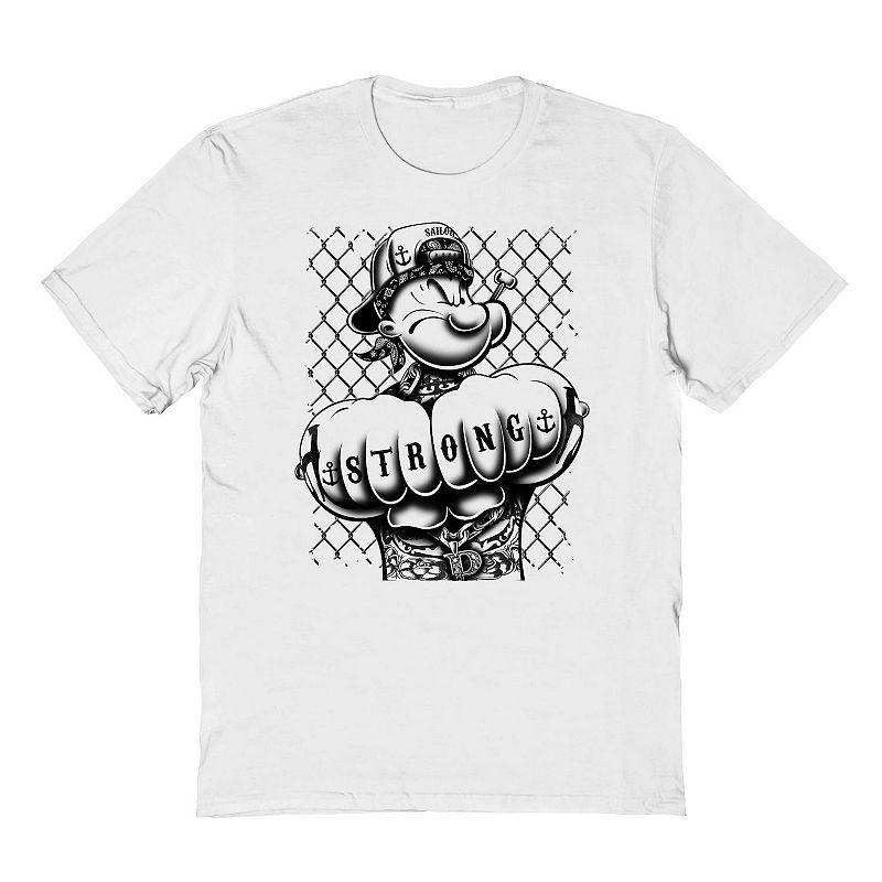 Mens Popeye Fist Graphic Tee Product Image