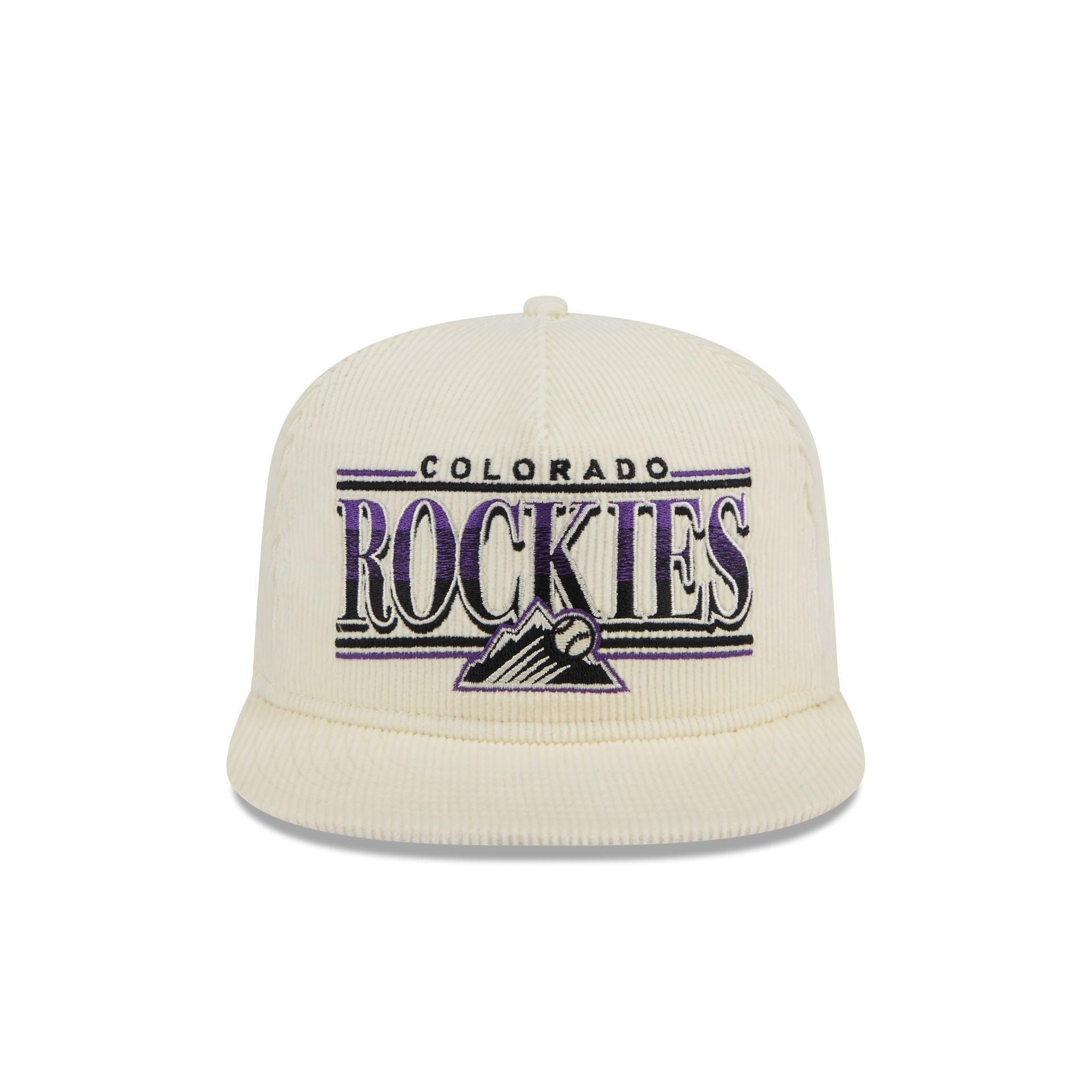 Colorado Rockies Throwback Corduroy Golfer Hat Male Product Image