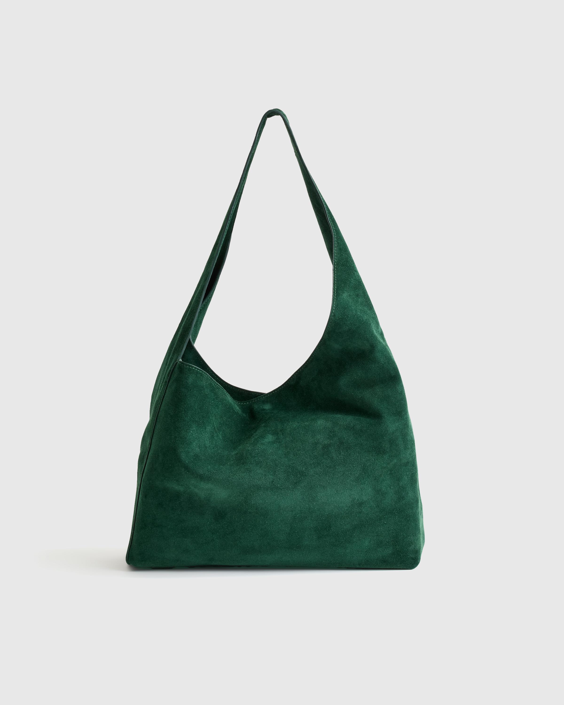 Italian Suede Slouchy Shoulder Bag Product Image