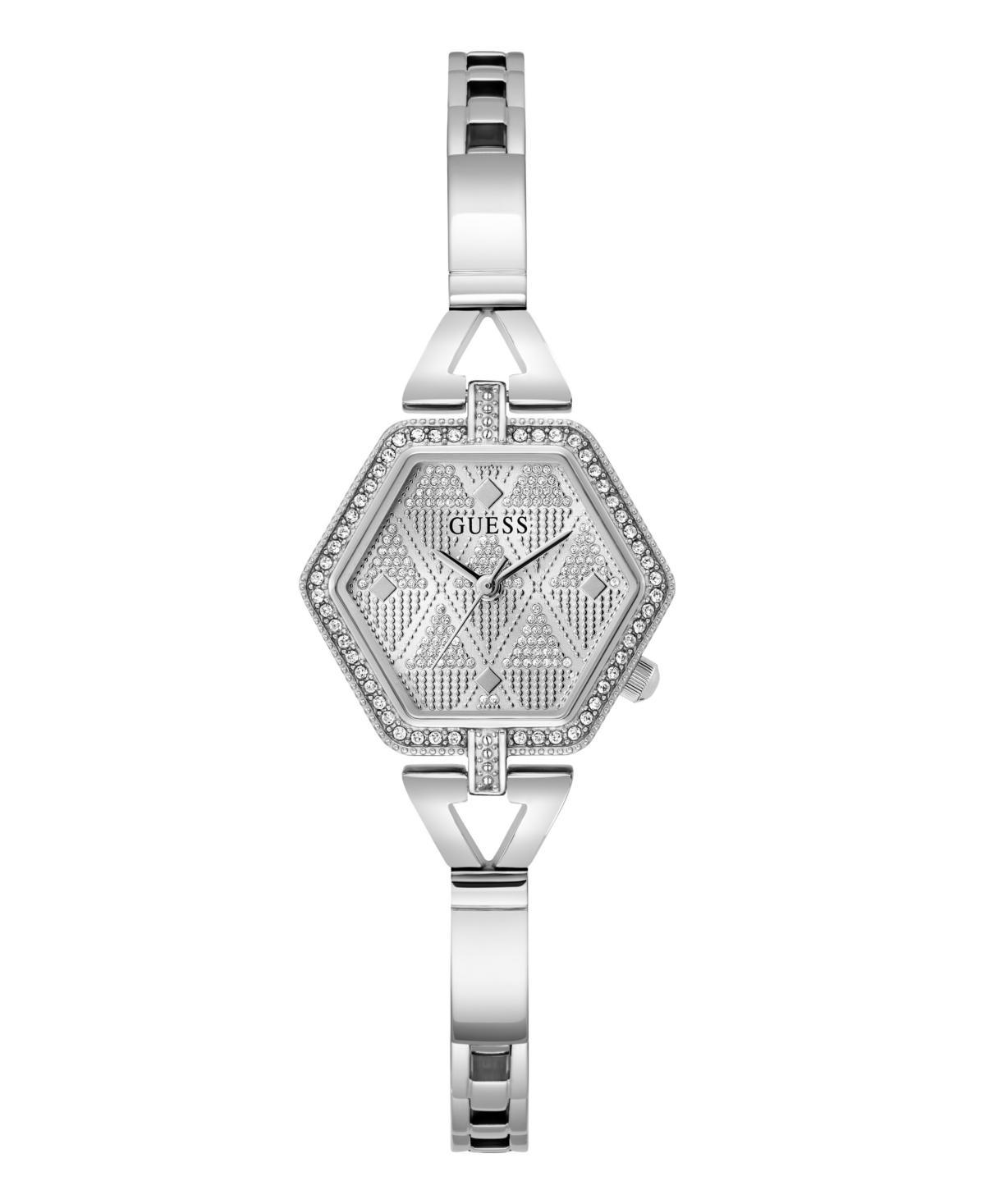 Womens Analog Silver-Tone Steel Watch 28mm - Silver Tone Product Image