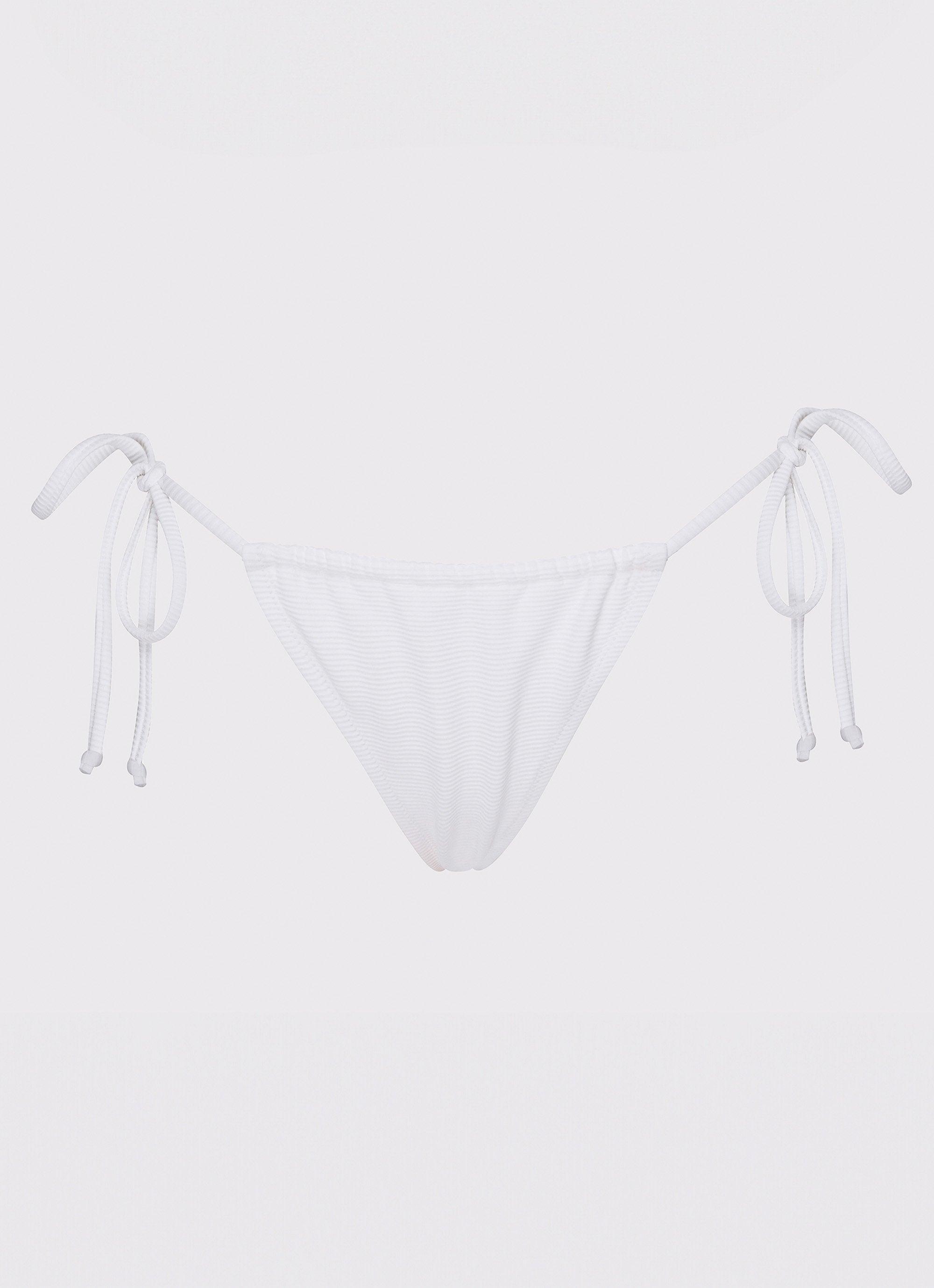 Calista Bikini Bottoms - White Product Image