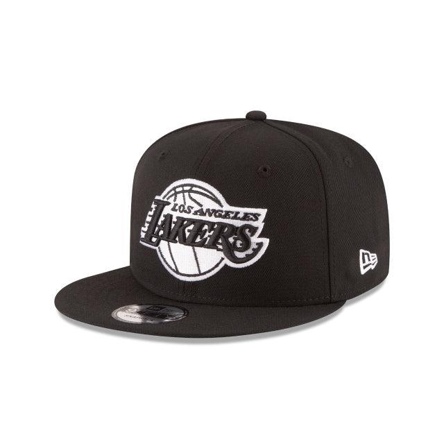 Los Angeles Lakers Basic Black 9FIFTY Snapback Hat Male Product Image