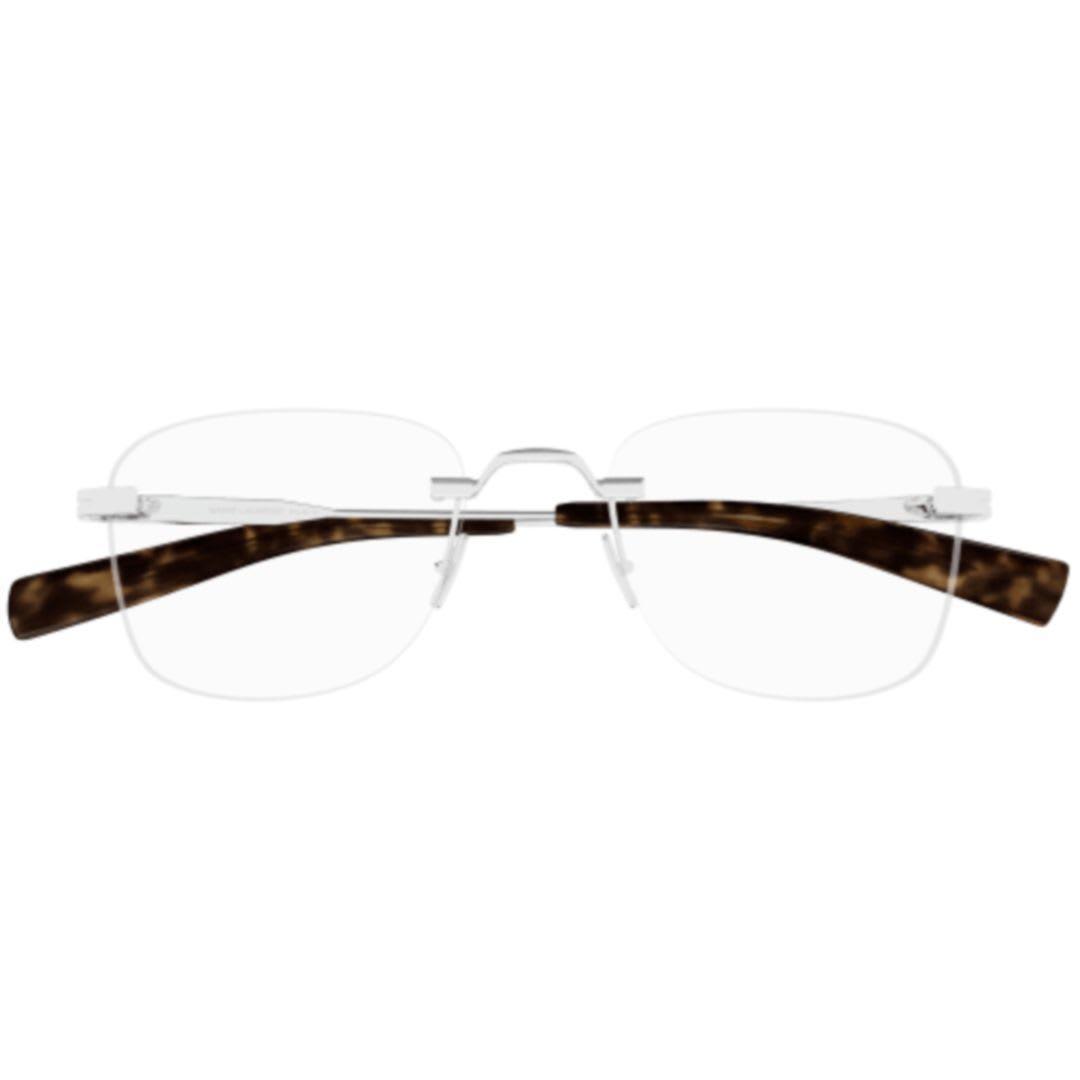 SAINT LAURENT Sl 744-001 Silver-silver-transparent Product Image