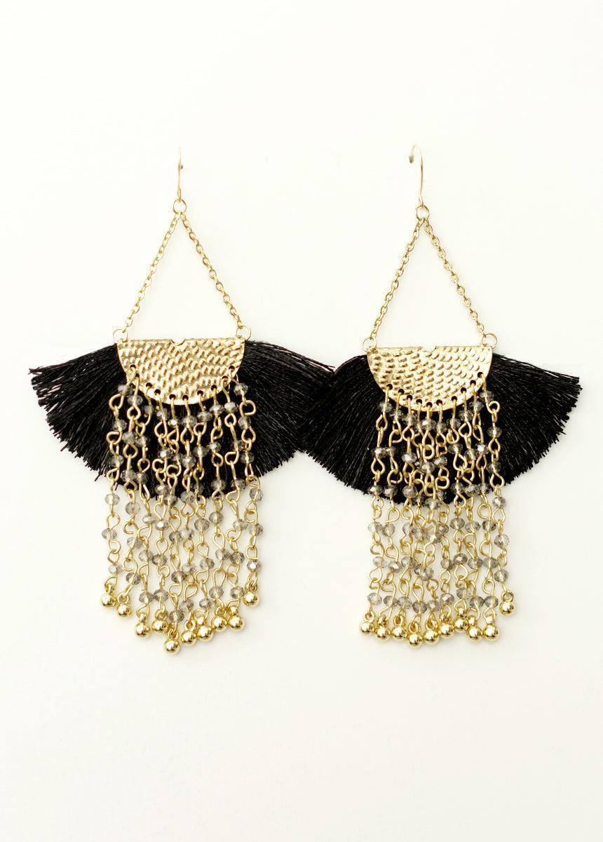 Oraya Earring in Black Product Image