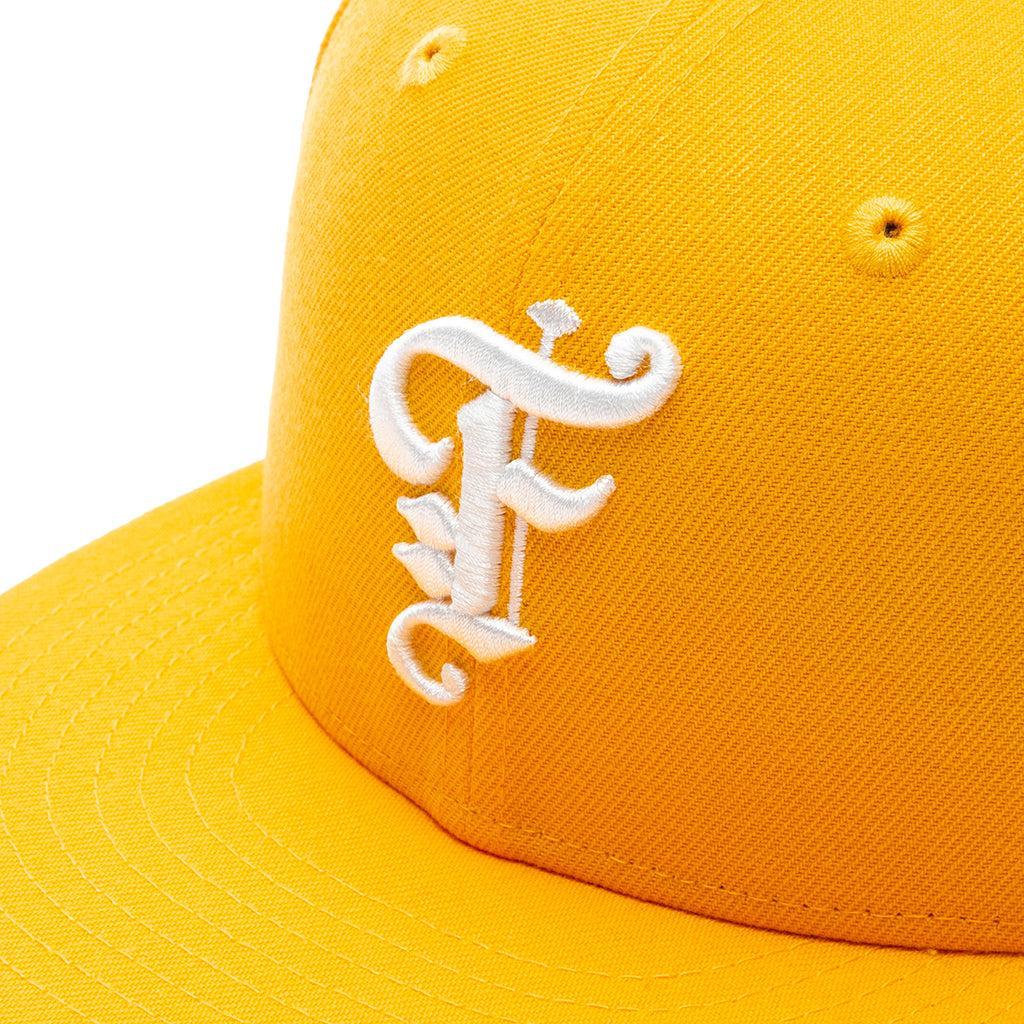 Feature x New Era Old English Fitted Hat - Gold/Off-White Male Product Image