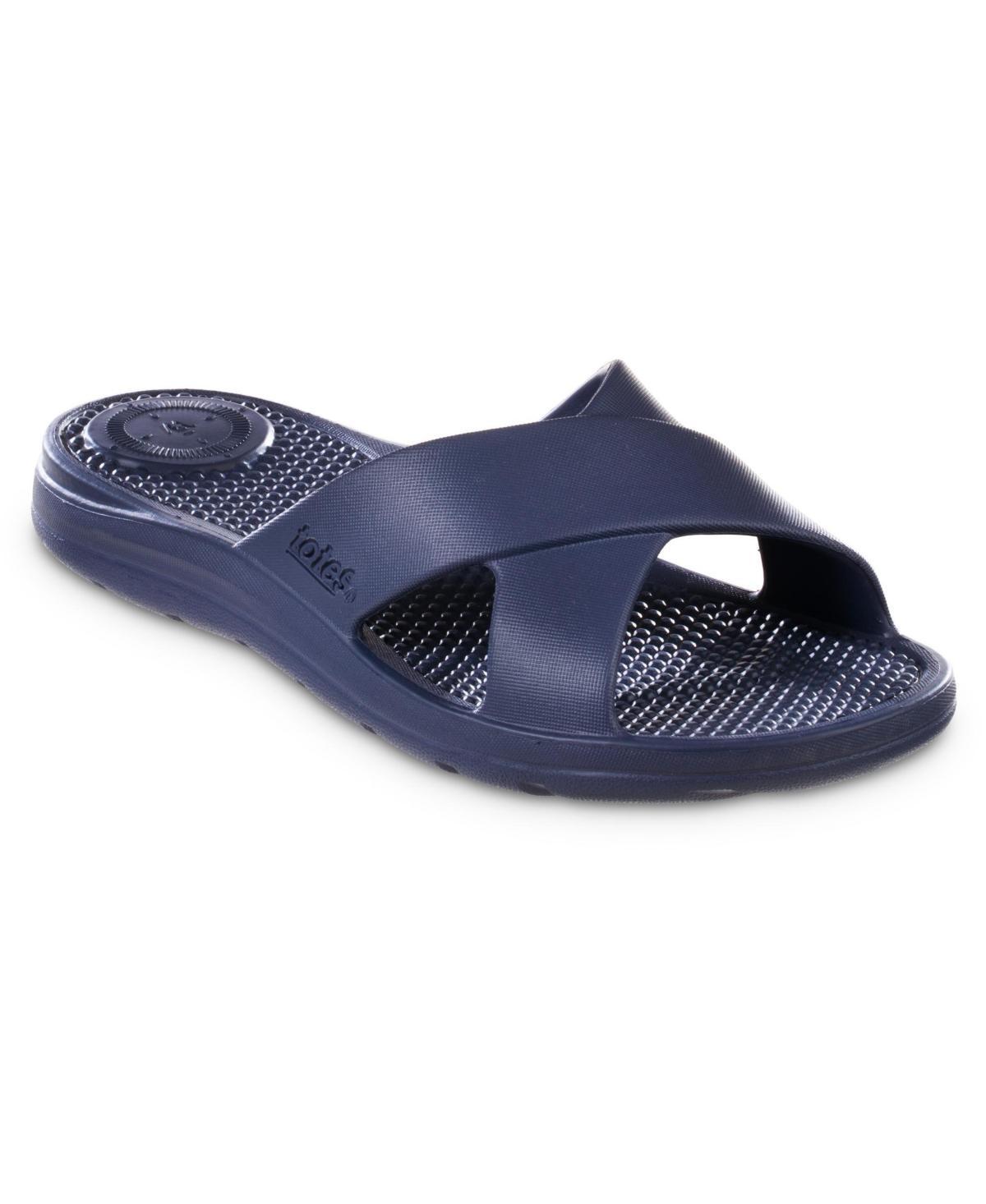 totes Womens Everywear Cross Slide Sandals Product Image