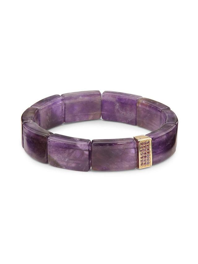 Womens Under the Sea Small 14K Yellow Gold & Amethyst Bracelet Product Image