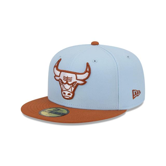 Chicago Bulls Color Pack Glacial Blue 59FIFTY Fitted Hat Male Product Image