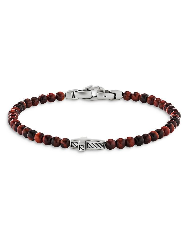 David Yurman Spiritual Beads Cross Station Bracelet with Red Tigers Eye Product Image