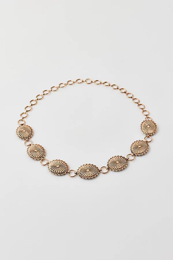 Embossed Chain Belt Womens at Urban Outfitters Product Image